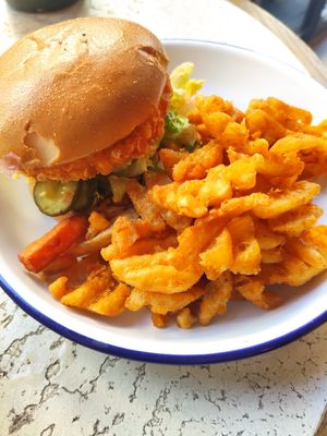 Vegan burger at Otto's Burger in Cologne