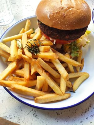 Vegan burger at Otto's Burger in Cologne