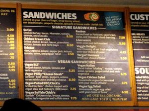 vegan sandwiches at Yorgo's Bageldashery in Norfolk