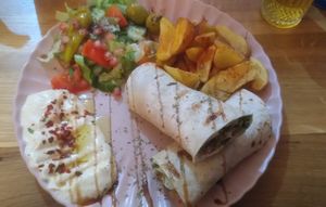 Falafel wrap vegan at El Maïda in Groningen