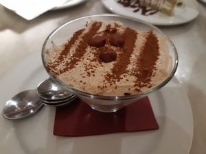 Dessert / Hazelnut mousse at Choose in Madrid