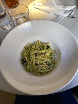 Pesto pasta  at Choose in Madrid