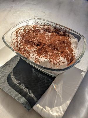 tiramisu at Choose in Madrid