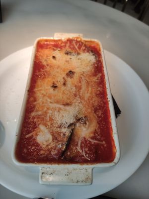 Parmiggiana di melanzane at Choose in Madrid