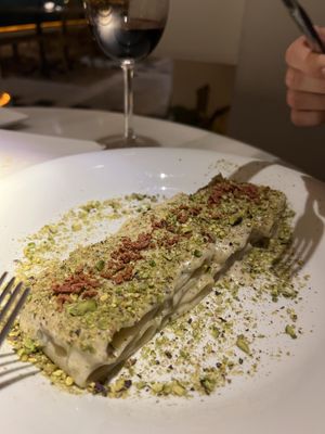 Pistachio pasta  at Choose in Madrid