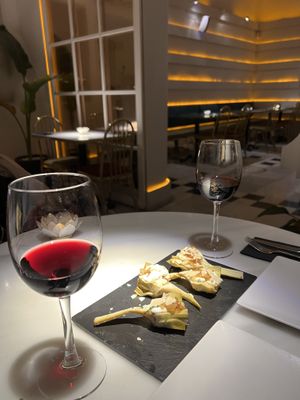 Amazing artichoke starter  at Choose in Madrid