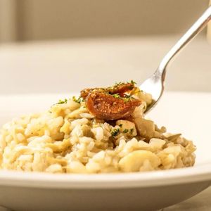 Risotto carciofie fichi  at Choose in Madrid