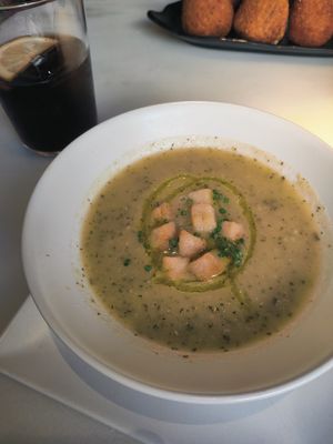 Soup from the daily menu at Choose in Madrid