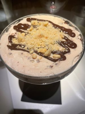 COPPA ALLE NOCCIOLE - hazelnut mousse with brownie at Choose in Madrid