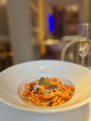 Delicious vegan pasta  at Choose in Madrid