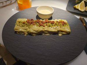 Pistacchio pasta at Choose in Madrid