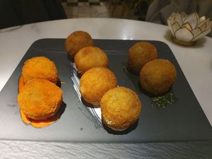 Croquettes with different fillings (predish- but very filling) at Choose in Madrid
