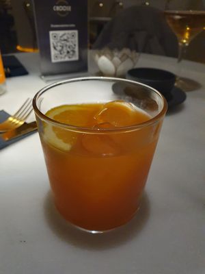 Carrot-orange juice at Choose in Madrid