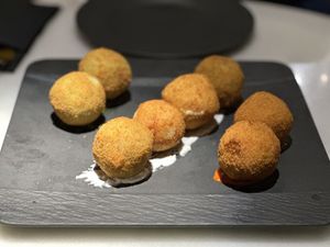 Arrancino balls- bigger than expected but absolutely delicious!  at Choose in Madrid
