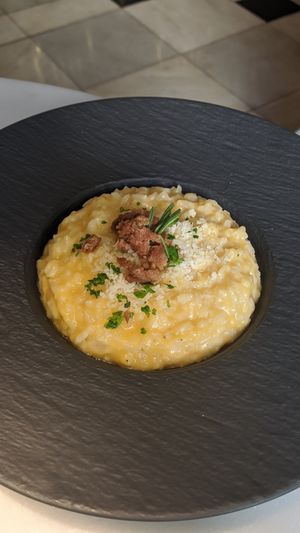 Risotto alla zucca at Choose in Madrid