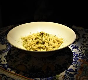 Trofie con crema de pistacho de Sicilia at Choose in Madrid