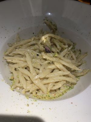 Trofie al pistacho at Choose in Madrid