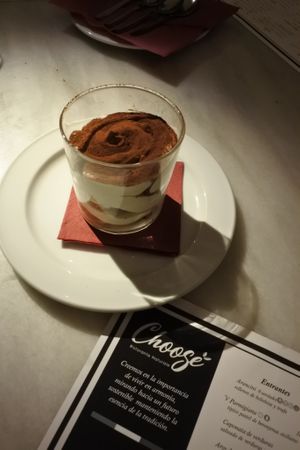 Tiramisu at Choose in Madrid