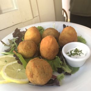 Arancini (were good but it would need a pinch of salt) at Choose in Madrid