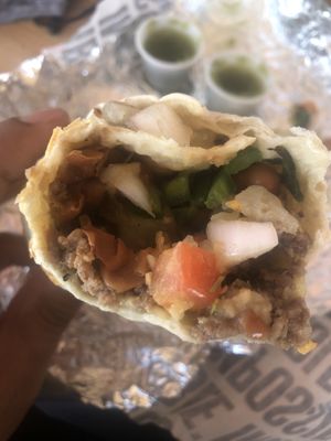 Vegan combination burrito  at Browns Bar B Q  in Midland