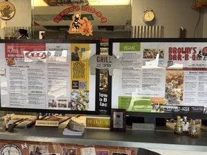 Full menu  at Browns Bar B Q  in Midland