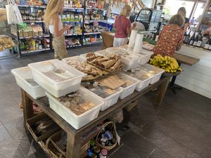 A little health shop at the front  at Nourish Cafe & Grocer in Valla Beach