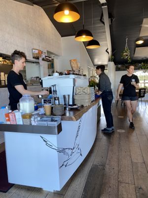 Light and airy restaurant at Wharf Street Cafe in Nambucca Heads