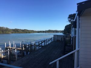 View over the river.  at Wharf Street Cafe in Nambucca Heads