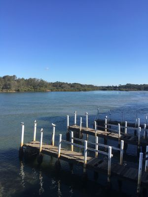 View from outdoor seating.  at Wharf Street Cafe in Nambucca Heads