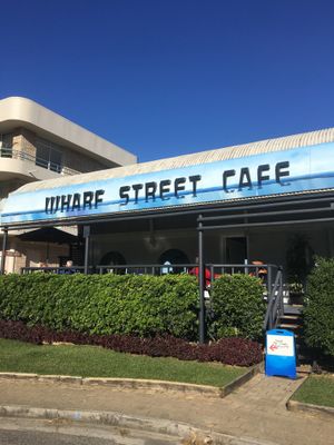 Outdoor seating out the front as well.  at Wharf Street Cafe in Nambucca Heads