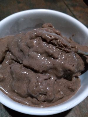 Chocolate Nice Cream  at Secret Garden in Mompiche