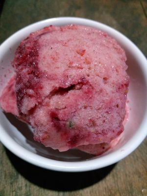 Berry Swirl Nice Cream  at Secret Garden in Mompiche