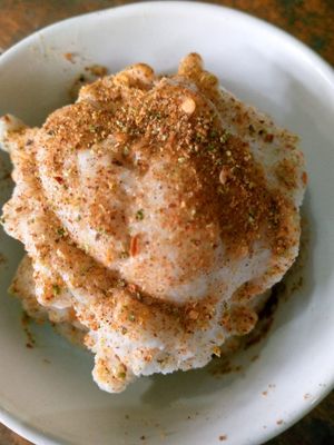 Coconut Nice Cream with Tajin at Secret Garden in Mompiche