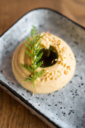 Hummus 💜 at Zakwasownia in Gdansk