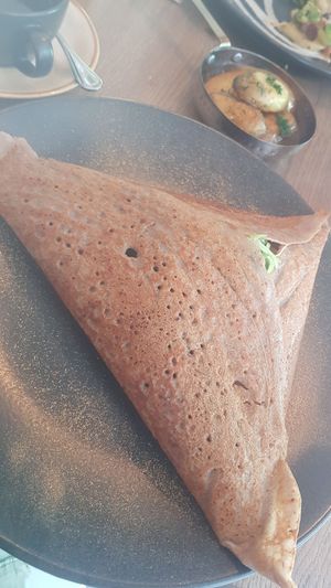 Buckwheat pancake at Zakwasownia in Gdansk