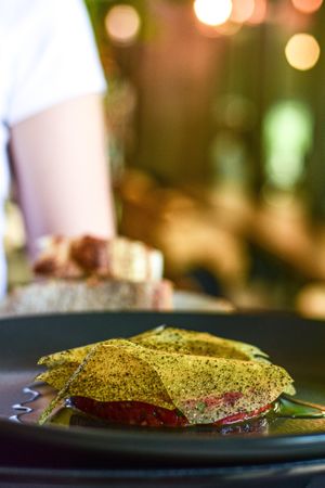 Tomatoes tartare   at Zakwasownia in Gdansk