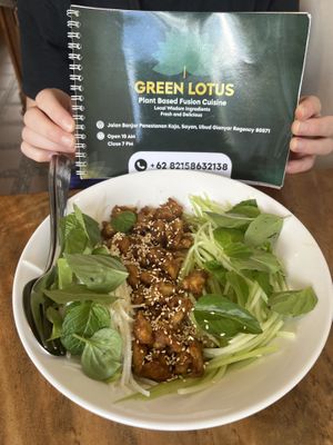 Teriyaki chicken  at Alam Green Lotus in Ubud