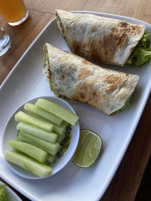 Zaatar rolls, so yummy!  at Alam Green Lotus in Ubud