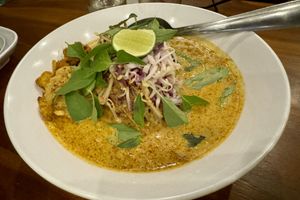 A respectable laksa 😋   at Alam Green Lotus in Ubud