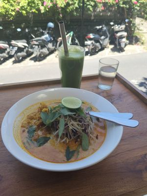 Wonderful Laksha. Just Yummy, delicious and full of veggies at Alam Green Lotus in Ubud