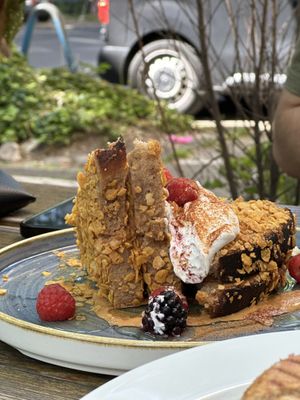 Crunchy french toast vegan  at Birdie & Co - Bagelstraße in Dusseldorf