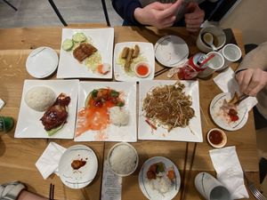 DAMN  at Happy Veggie Restaurant in New York City