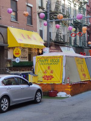  at Happy Veggie Restaurant in New York City