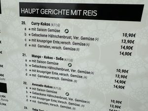 veg*n options  at Moon Sushi Bar in Bad Neustadt An Der Saale