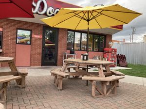 Patio at Lucky Dogs in Bemidji