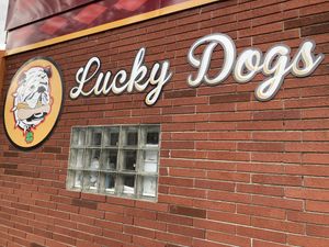 Side view at Lucky Dogs in Bemidji