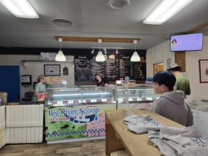 Inside at Big River Scoop Ice Cream in Bemidji