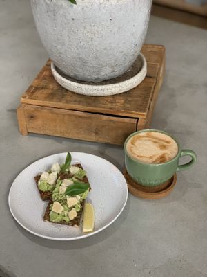 Avo toast - gluten free vegan  at BARE - Bites Bowls & Brews in Bowral