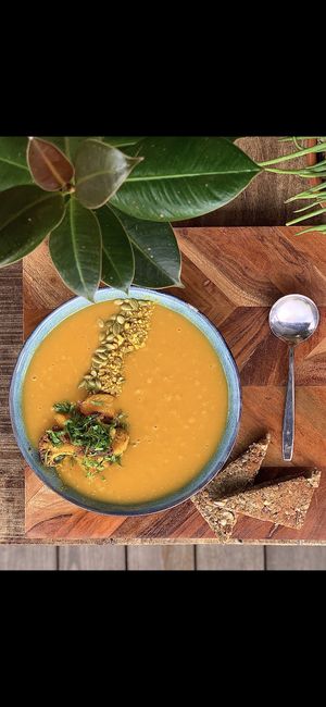 Lentil and cauliflower immunity boosting soup  at BARE - Bites Bowls & Brews in Bowral