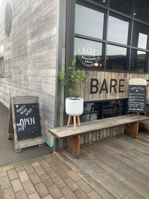 The shop front at BARE - Bites Bowls & Brews in Bowral